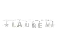Mulberry Studios Personalised LED Light String Indoor Fairy Lights Decoration - 'Lauren'