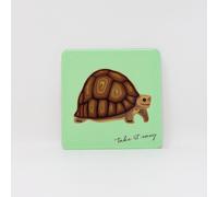 Mulberry Studios Pet Coaster - Take It Easy Tortoise in Bright Green Mulberry Studios Bright Green