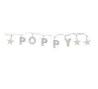 Mulberry Studios POPPY - Indoor Decorative LED String Lights Hanging Decorations Light Up Your Name in LED Clear Lights