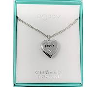 Mulberry Studios POPPY Named Chosen Lockets/Pendants With Picture Holder Presented Beautifully By Sterling Effectz