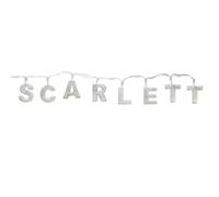 Mulberry Studios SCARLETT - Indoor Decorative LED String Lights Hanging Decorations Light Up Your Name in LED Clear Lights