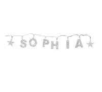 Mulberry Studios SOPHIA - Indoor Decorative LED String Lights Hanging Decorations Light Up Your Name in LED Clear Lights