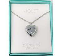 Mulberry Studios VIOLET Named Chosen Lockets/Pendants With Picture Holder Presented Beautifully By Sterling Effectz