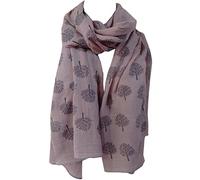 Mulberry Tree Print Scarf Womens Lightweight Fashion Large Wrap (Pink Light)