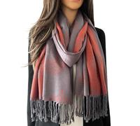 Mulberry Tree Scarf Shawl Wrap - Ladies Tree Of Life Shawl, Large Winter Scarf, Pashmina, Face Mask - Womens Gifts (Pewter Orange Rust)