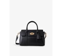 Mulberry Womens Mulberry Bayswater Satchel Small Leather Top-Handle Bag Black 1 Size