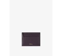 Mulberry Womens Mulberry Continental Grained Leather Card Holder Deep Aubergine 1 Size