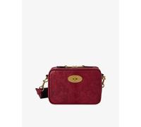 Mulberry Womens Mulberry Darley Camera Snake-Print Waxed-Leather Cross-Body Bag Apple Red