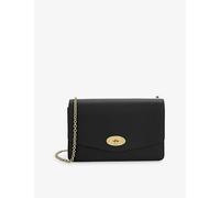 Mulberry Womens Mulberry Darley Small Grained-Leather Clutch Bag Black 1 Size