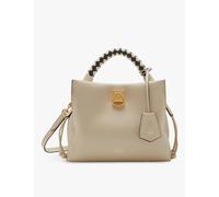 Mulberry Womens Mulberry Iris Small Leather Top-Handle Bag Chalk-Midnight 1 Size