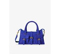 Mulberry Womens Mulberry Small Roxanne Suede Top-Handle Bag Royal Amethyst