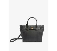 Mulberry Womens Mulberry Zipped Bayswater Mini Grained-Leather Tote Bag Black 1 Size