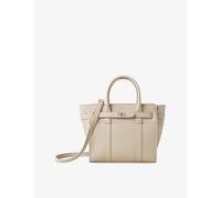 Mulberry Womens Mulberry Zipped Bayswater Mini Grained-Leather Tote Bag Chalk 1 Size