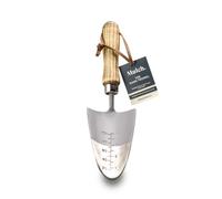 Mulch Carbon Steel Garden Hand Trowel Wooden Handle Graphite Grey Finish