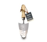 Mulch Hand Trowel With Wooden Handle - Rust-Resistant Carbon Steel Blade For Planting, Potting & Garden Bed Maintenance