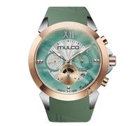 MULCO Enchanted Quartz Women's Watch - 46mm Stainless Steel Case, Quartz Analog Miyota JP25 Movement, 10 ATM Waterproof, Silicone Strap, Multifunction, Battery SR621SW, Stylish and Durable, Enchanted
