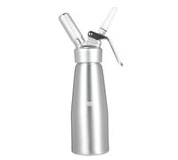 Mulcort 500ml Highly Durable Aluminum Cream Whipper, Professional Whipped Cream Dispenser with 3 Various Plastic Tips & Cleaning Brush