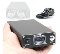 Mulcort AT100M Pro Antenna Tuner 1.8Mhz-30Mhz Automatic Manual Tuning Device 100W Power & Standing Waves Meter Multifunctional Power Meter for HF Radio Support Morse Code Exerciser Function