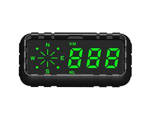 Mulcort Car Headup Display GPS Digital Speedometer Compass with 4.2 Inch LED Display Support Overspeed Alarm Fatigue Driving Reminder Light Sensing for Car Truck SUV Motorcycle
