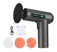 Mulcort Cordless Car Polisher,Electric Polishing Machine 80W Copper Motor Multifunctional Home Cleaning Metal Waxing Dirt Removal Tool Handheld Car Paint Scratch Repairing with 3 Types Polishing Disc