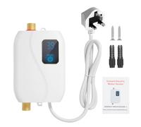 Mulcort Electric Water Heater 220V 3000W,Instantaneous Tankless Water Heater with LCD Display Indoor Installation,Wall Mount,43.2 GPH,Max Temperature 122°F,Suitable for Kitchen Sink Cleaning