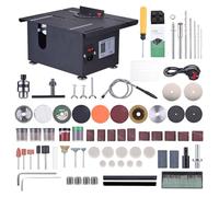 Mulcort Mini Table Saw 400W Mini Woodworking Chainsaw Liftable Cutting Speed Regulation for Wood Cutting Crafts Grinding Angle Cutting