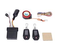 Mulcort Motorcycle Alarm Security System, Motorcycle Security Kit Remote Start Anti Theft Device, PKE Sensing LCD Display 2-Way Alarm with for ATV Offroad (Black Case Without Tire Pressure Monitor