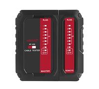 Mulcort Network Cable Tester POE Line Checker Transmitter and Receiver UTP and STP Cable Continuity Tester RJ45/RJ11/RJ12/CAT5/CAT6/CAT7 UTP,Telephone Network Line Tester with Anti-Burnout Protection