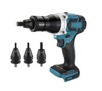 Mulcort Powerful Brushless Electric Rivet Nut Machine Kit Automatic Electric Riveter Set Riveting Tool with Riveter Heads