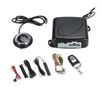 Mulcort Push Engine Start Button Kit, Keyless System Upgrade Key Start to Push Ignition Kit, Entry System PKE Engine Stop Auto Alarm with Anti Theft for SUV