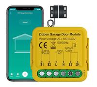 Mulcort ZigBee Gate Opener Intelligent Garage Door Controller Module Mobilephone Remote APP Control Compatible with Alexa and Home for Voice Control