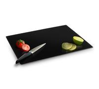 Muldale Black Glass Chopping Board for Kitchen - Large Toughened Non Slip Worktop Saver - Ideal for Protecting Surfaces and Tabletops - 40cm x 30cm