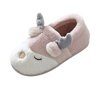 mule slippers for women Wide Fit Slippers Women Cute Deer Heel For Winter Warm House Wide Fit Anti-Slip Orthopedic Shoe Comfy comfy slipper Pink 5.5