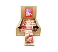 MULEBAR - Box of 15 Energy Bars - Raspberry Peanut - Easy to Digest - 100% Natural Ingredients, Vegan - Made in France - 40g