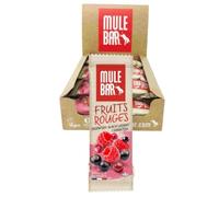 MULEBAR Unisex Adult Blackcurrant, Cranberry, Raspberry 40 g (Box of 15 Bars), Black, One Size