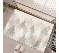 MULERN Door Mats 40x60cm Non Slip Mats for Kitchen Floor Soft Heavy Duty Doormats, Inside Nordic Minimalist Printed Welcome Front Doormat, Dirt Trapper Indoor Mat (Fog Pine Forest)