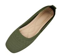 Mules, Breathable Walking Shoes, Flats Shoes, Soft Sporty Trainers, Non-Slip Trainers, Jogging Shoes, Fitness Shoes, Road Running Shoes, Lightweight Fitness Shoes, Green, 7 UK