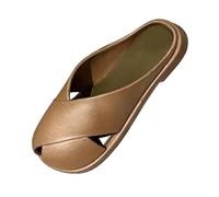 Mules for Women Ladies Wide Fit Sale UK Clearance Flat Closed Toe Sandals PVC Slipper Backless Low Wedge Slip on Mule Shoes Loafer Footwear Gifts