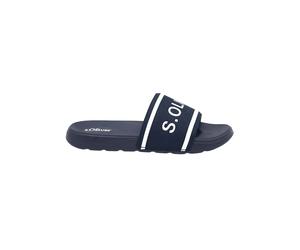 Mules with Logo and Contrasting Details s.Oliver Bleu 44