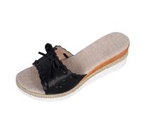 Mules, Women's Roman Sandals, Wedge Heel, Summer Sandals, Comfortable, Casual, Breathable Slippers, Summer Open Toe Bathing Slippers, Lightweight Beach Shoes for Beach, Holidays and Everyday Use