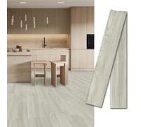 MULGREAT Peel and Stick Vinyl Flooring, Floor Tiles Self Adhesive Waterproof Wood Grain Planks, DIY for Bedroom, Kitchen, Living Room Home Decor, Natural Oak