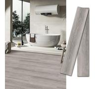 MULGREAT Peel and Stick Vinyl Flooring, Floor Tiles Self Adhesive Wood Grain Planks, DIY for Bedroom, Kitchen, Living Room Home Decor, Oak White