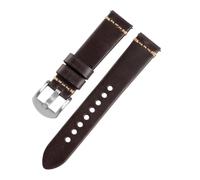 Mulhouse Leather KXD0814-22 mm - Unisex - Genuine Leather Brown 22 mm