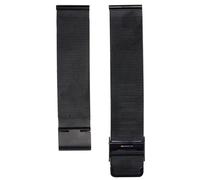 Mulhouse Mesh KXD0659-12 mm - Unisex - Stainless Steel Black 12 mm