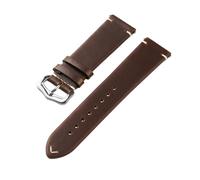 Mulhouse Vintage Coffee Leather KXD0791-20 mm - Unisex - Genuine Leather Brown 20 mm