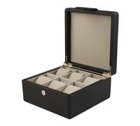 Mulhouse Watch Box 6 Watches Black Synthetic leather KXD0706 - Woman - Faux Leather Black 20 x 20 x 10 cm