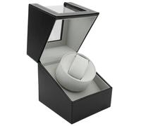 Mulhouse Watch Winder 1 Watch Black Leather KXD0539 - Unisex - Genuine Leather Black 12,5 X 12 X 16