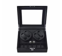Mulhouse Watch Winder 10 Watches Black Wood KXD0487 - Unisex - Wood Black 26 X 35 X 23 cm
