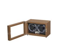 Mulhouse Watch Winder 2 Watches Brown Wood KXD0716 - Unisex - Wood Brown 24,5 x 18 x 16 cm