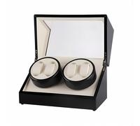 Mulhouse Watch Winder 4 Watches Black Wood 02BB - Unisex - Wood Black 34 x 18 x 20 cm